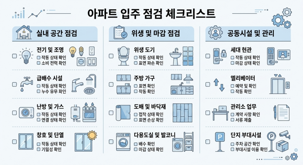 아파트 입주 체크리스트 항목