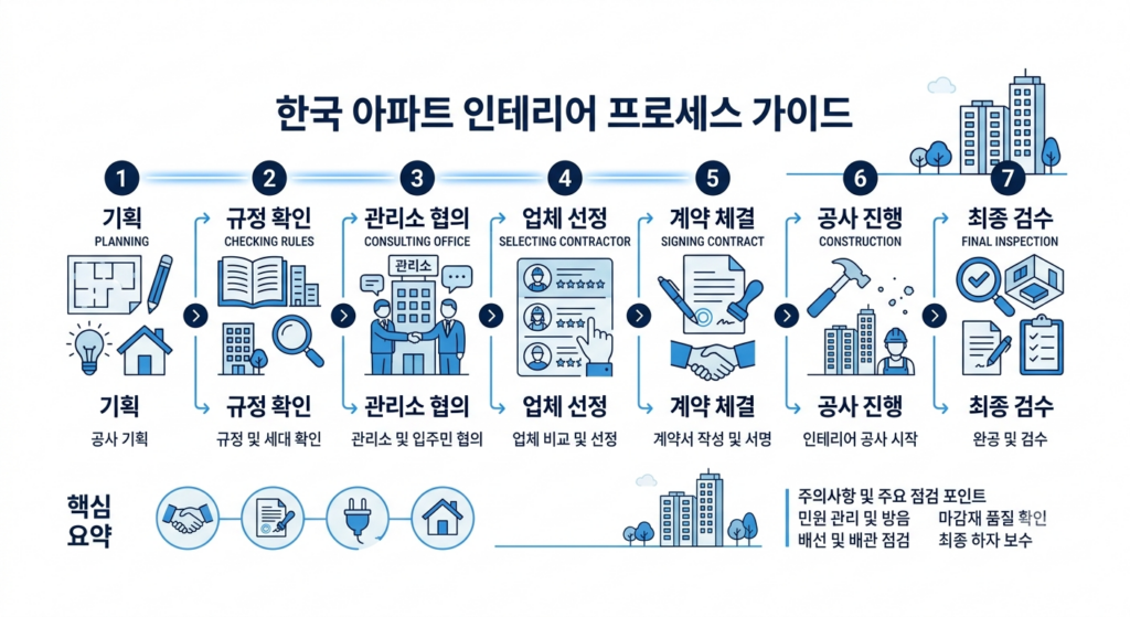 아파트 인테리어 공사 순서